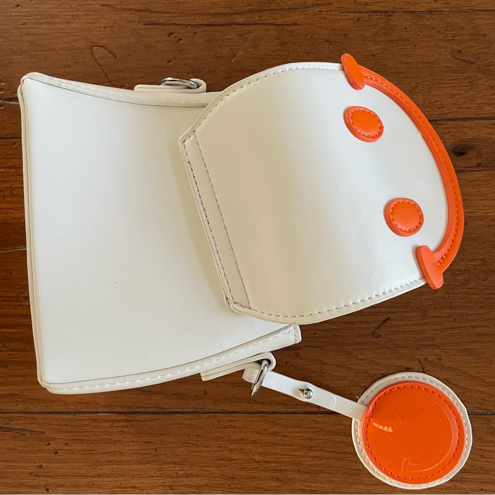 Hoodies for Hero’s White and Orange Smiley Face Mini Crossbody Bag - Picture 10 of 14